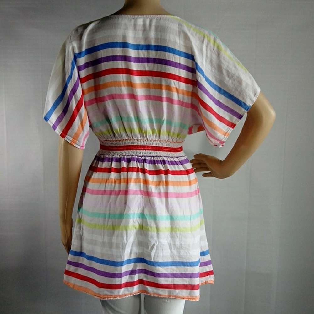 Xhilaration Striped Swimsuit Cover Up Dress Size M - Picture 8 of 11